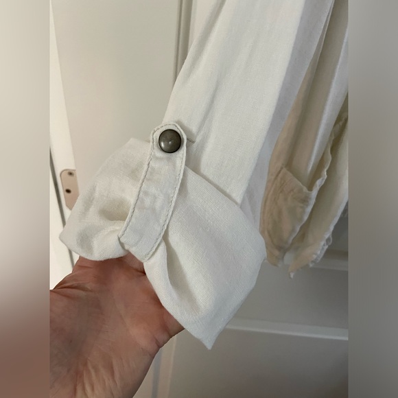 Supplies slight white, lightweight linen blazer - Picture 4 of 5